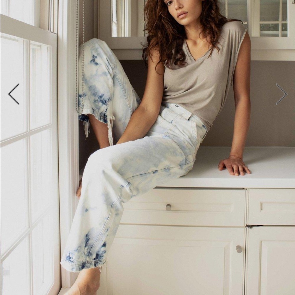 Rag & Bone Skater Tie Dye Straight Jeans